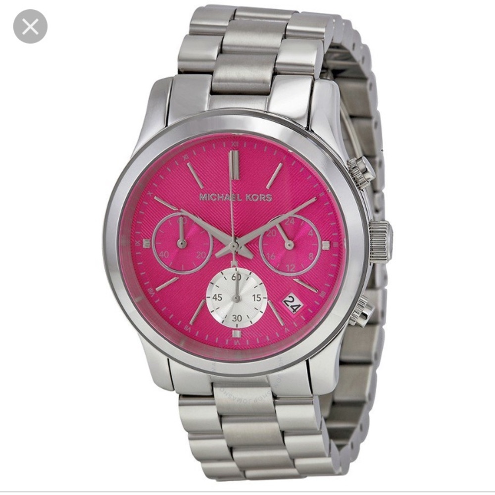 MICHAEL KORS Runway Chronograph Pink Dial Watch